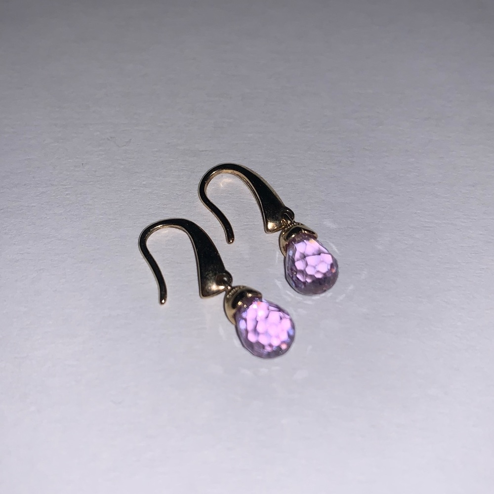 [2 for $20] Gold & Amethyst Earrings